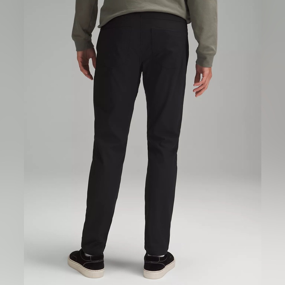 Lululemon ABC Slim-Fit 5 Pocket Pant 30L Warpstreme in Black Size 34 - Picture 9 of 9
